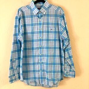 Vineyard Vines Classic Fit Tucker Button Down  Shirt Medium Plaid Classic Preppy